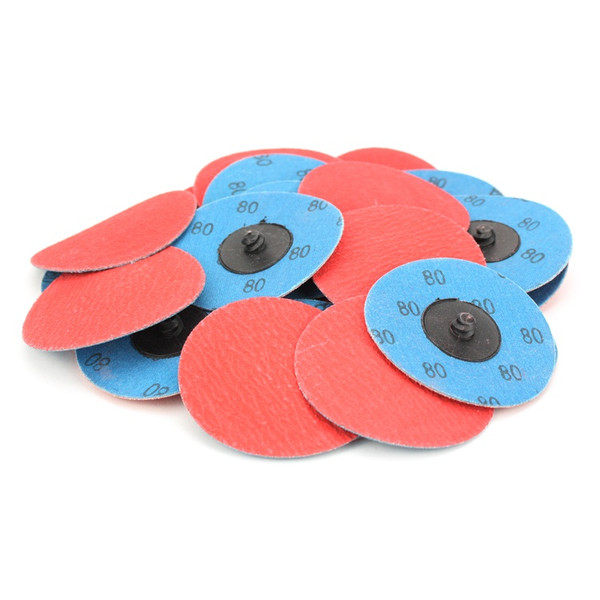 thumbnail image 2 of Black Hawk 3" 80 Grit Ceramic Quick Change Sanding Discs – Type R, 25 Pack, 18,000 RPM 2 of 5