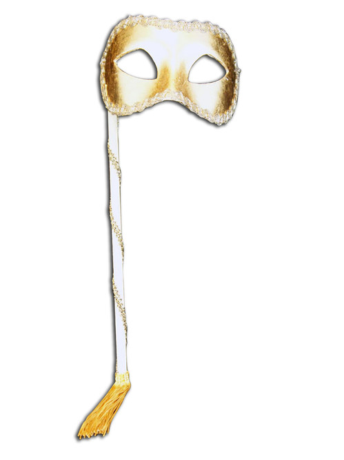 Venetian mask Colombina Oro Manico