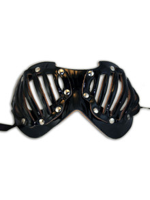 Venetian leather mask Colombina Odissey