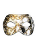 Venetian mask Colombina Mezza Rombi