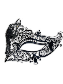 Venetian mask Colombina Metallo Ira