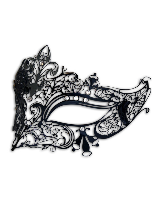 Venetian mask Colombina Metallo Ira