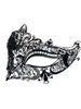 Venetian mask Colombina Metallo Ira