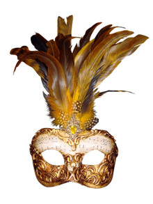 Venetian mask Colombina Capriccio Piume