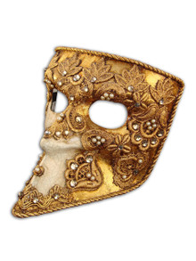 Venetian mask Bauta Mac Craquele