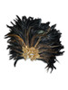 Venetian feathered mask Colombina Baroque Reale
