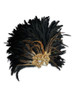 Venetian feathered mask Colombina Baroque Reale