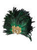 Venetian feathered mask Colombina Baroque Reale