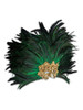 Venetian feathered mask Colombina Baroque Reale