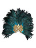 Venetian feathered mask Colombina Baroque Reale