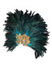 Venetian feathered mask Colombina Baroque Reale