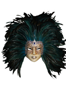 Venetian feathered mask Volto Piume Mac