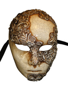 Authentic Venetian Mask Volto Mac Craquele