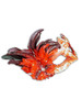 Venetian mask Colombina Ombra Piume