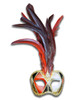 Authentic Venetian Mask Colombina Piume Ron