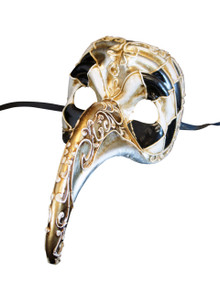 Authentic Venetian Mask Zan Turco Arlecchino