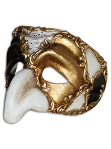 Authentic Venetian Mask Pulcinella Ron