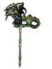 Authentic Venetian mask Colombina Ombra Piume