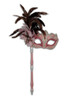 Authentic Venetian mask Colombina Ombra Piume