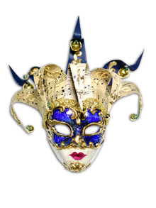 Venetian mini mask Jolly Musica