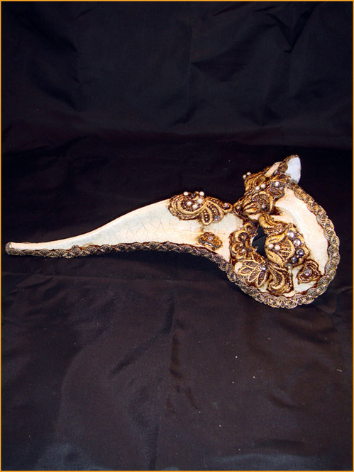 Venetian mask Zanni Mac Craquele