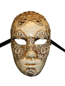 Authentic Venetian Mask Volto Mac Craquele