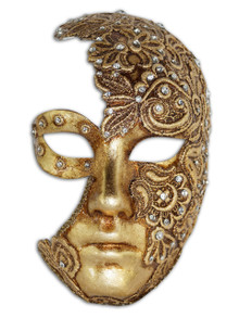 Authentic Venetian mask Volto Luna Mac