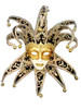 Venetian paper mache mask Jolly Velutto Lux