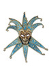 Venetian paper mache  mask Jester Velutto Lux
