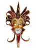 Venetian mask Jester Trinity Lux