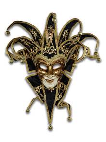 Venetian mask Jester Trinity Lux