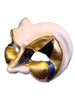 Venetian mask Jester Mezzo