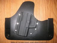WALTHER IWB SOBR (small of the Back) hybrid Leather\Kydex Holster (fixed retention)