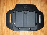 OWB Hybrid adjustable retention Kydex/Leather Double Magazine Carrier