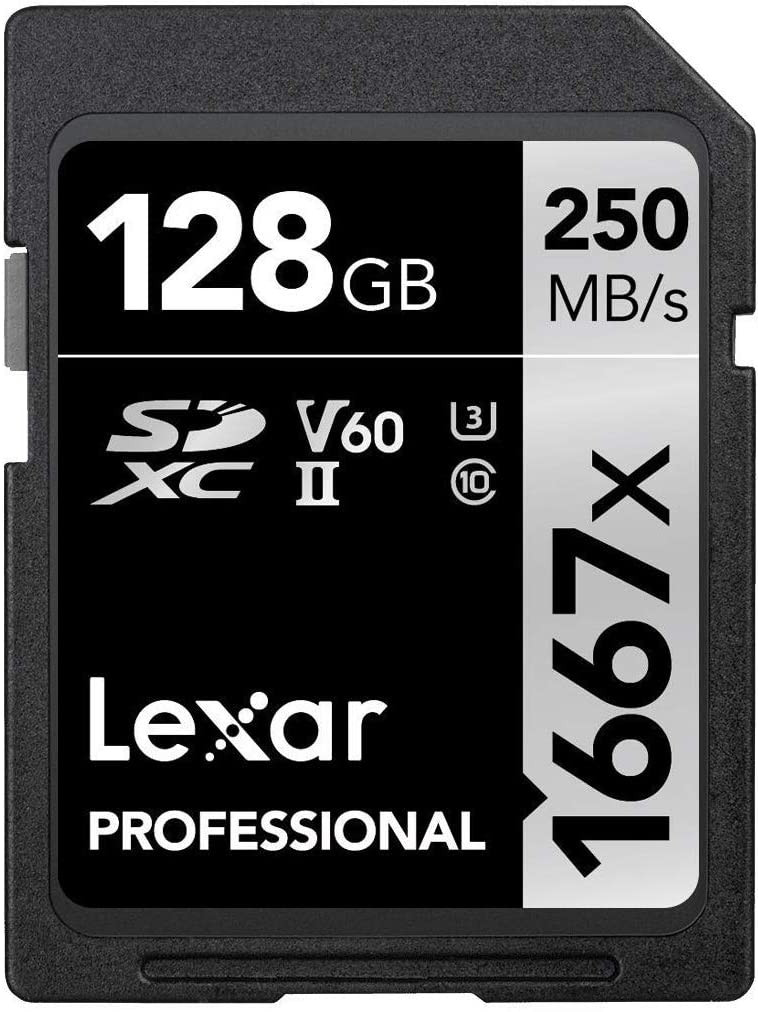 Lexar Lsd128cbna1667 Professional 1667x 128gb Sdxc Uhs Ii U3 Memory Card