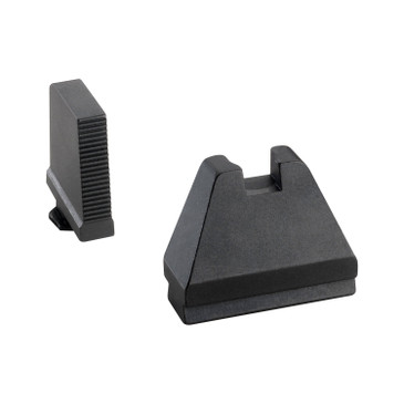 AMERIGLO GL-808 GLOCK SUPPRESSOR SIGHT SET BLACK SERRATED FRONT BLACK REAR