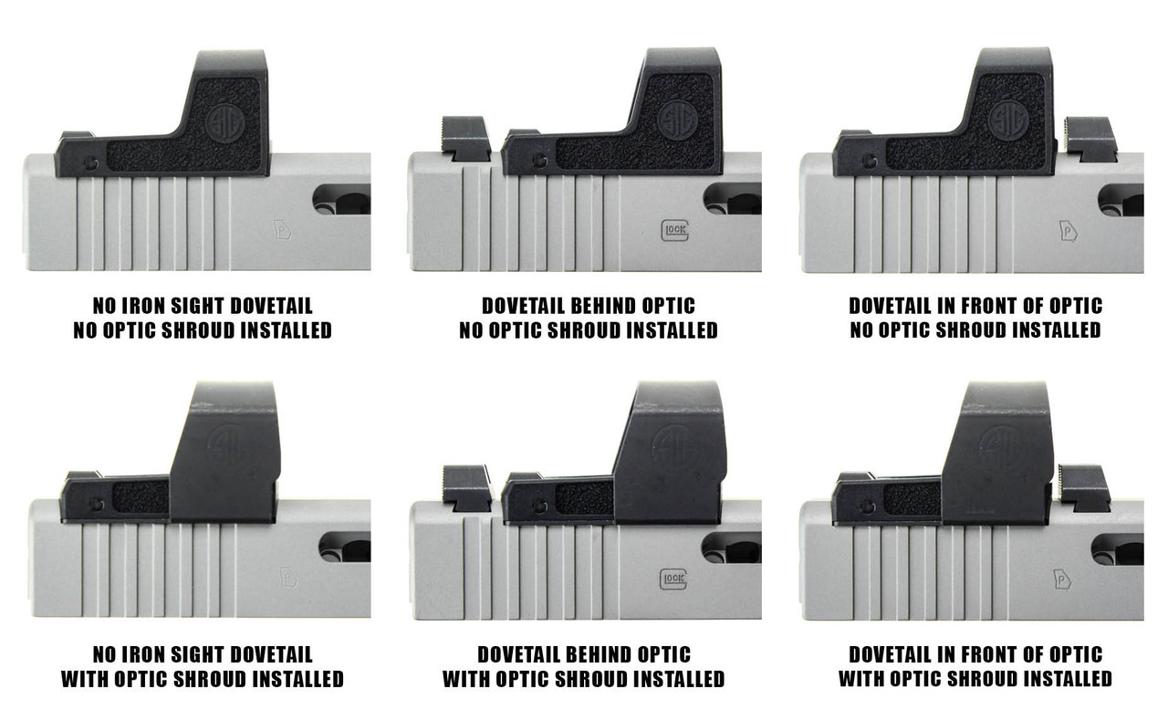 Sig Romeo Zero Optic Cut Machining for Glock