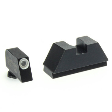 Ameriglo: Glock Sight Set (.260" Tritium-White Front / .335" Black Rear) GL-400-335_GLV-260-140-W