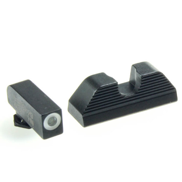 Ameriglo: Glock Sight Set (.180" Tritium-White Front / .256" Black Rear) GL-418_GL-112-180