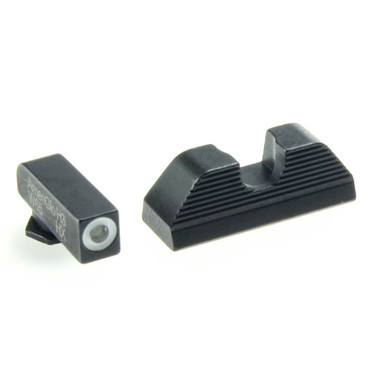 Ameriglo: Glock Sight Set (.165" Tritium-White Front / .256" Black Rear) GL-418_GL-112