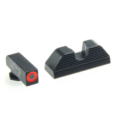 Ameriglo: Glock Sight Set (.165" Tritium-Orange Front / .256" Black Rear) GL-418_GL-212-OR-C