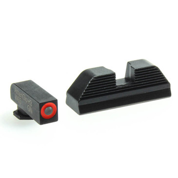 Ameriglo: Glock Sight Set (.165" Tritium-Orange Front / .272" Black Rear) GL-414_GL-212-OR-C