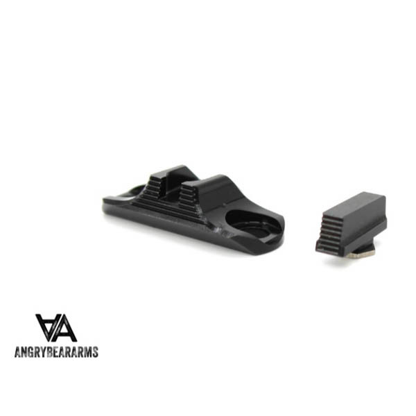 Angry Bears Arms COA Sight Set for Glock: G19/45 Standard Height (JRO) Black (ABA762-B)