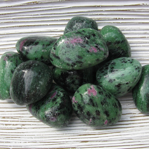 Tumbled Ruby Zoisite  Crystals