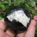 Option 1: Black Tourmaline Sphere, 58 mm-2.28"