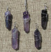 Amethyst Wire Wrapped Pendants