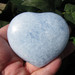 Blue Calcite Heart #5490