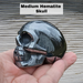 Hematite Skull Medium Sized , left side 