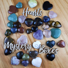 Mystery Box of Assorted Hearts, 30 mm to 45 mm. 