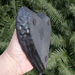 Shungite Angel Wing Heart Shaped Dish, Side View